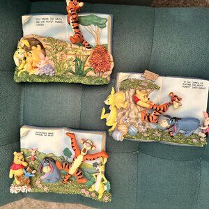 Bradford Exchange- The Winnie the Pooh Storybook Collection" Book Plate Set of 3